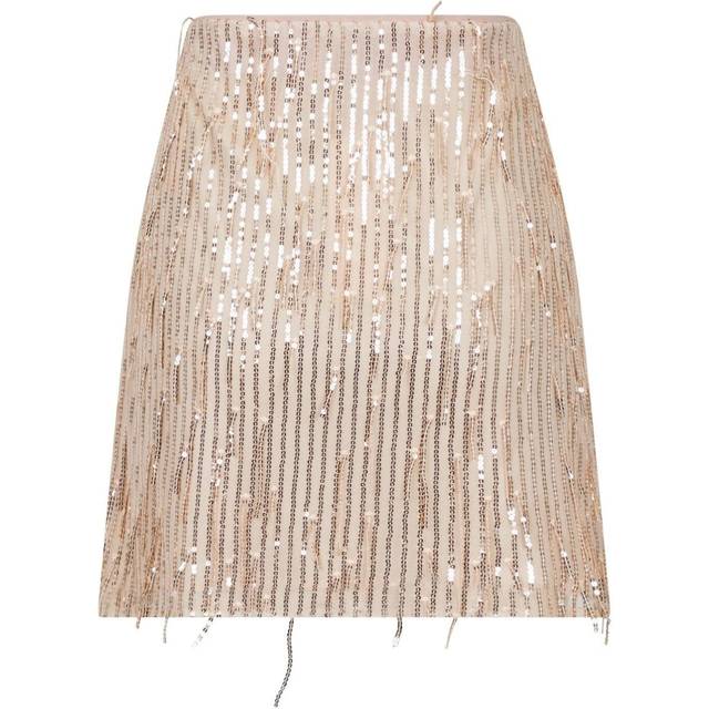 Neo Noir Miva Sequins Skirt Dam Korta Kjolar Stl. 42  - Rose Gold (42)