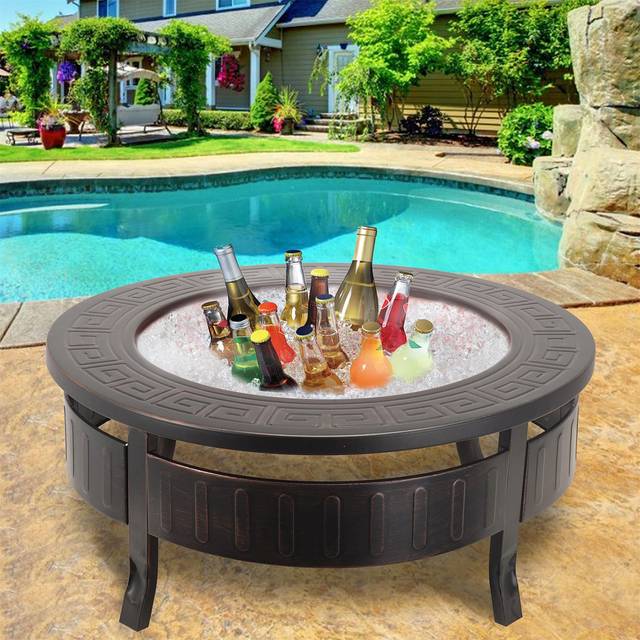 Macia Steel Fire Pit Log Grate - Black