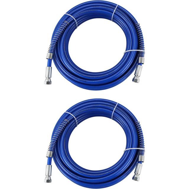 2pcs 15M Spray Hose Airless Paint Hose 1/4 Inch Airless Sprayer 3600 PSI High Pressure Fiber Pipe