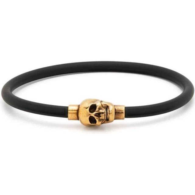 Alexander McQueen, Bracelets, male, Black, M, Skull Bracelet