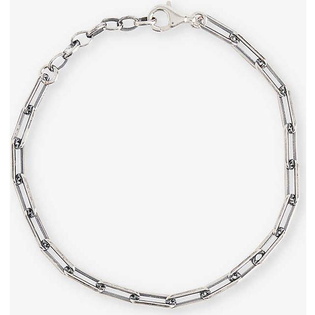 Serge Denimes Mens Silver Garland Chain Sterling-silver Bracelet 20.5cm - SILVER