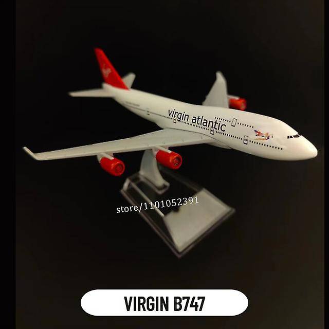 (119.VIRGIN B747) Scale 1:400 Metal Aircraft Model, Qantas A380 Airplane Diecast Plane Aeroplane Home Office Decor Mini