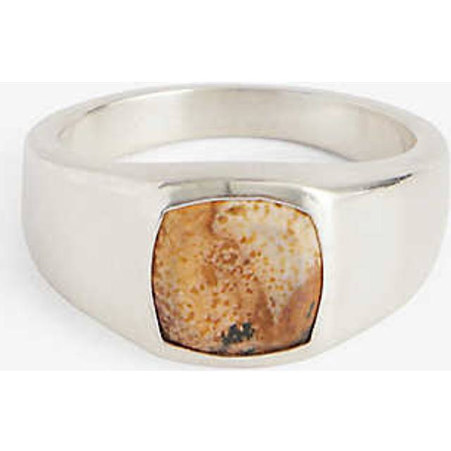 Serge Denimes Mens Silver Jasper Sterling-silver and Ring U - SILVER