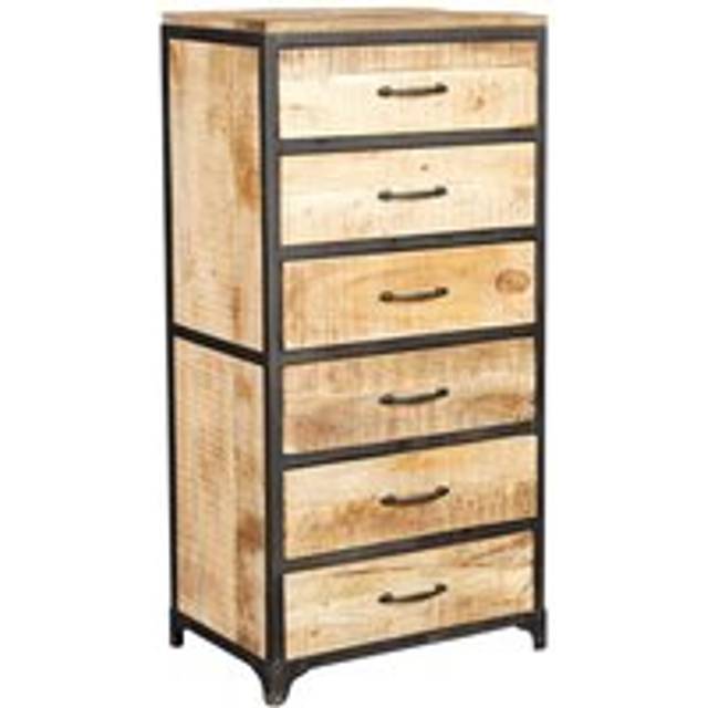 Franciscan Upcycled Industrial Vintage Mintis Tall Chest of Drawers - Brown - One Size