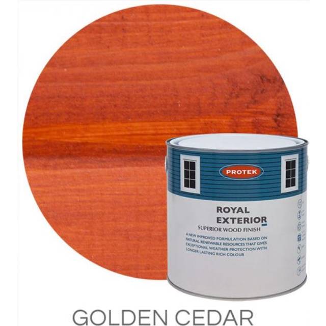 Protek Royal Exterior Paint 5 Litres - Golden Cedar - Protek Royal Exterior Paint 5 Litres - Golden Cedar