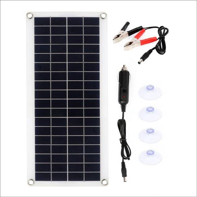 15W Solar Panel 12-18V Solar Cell Solar Panel for Phone RV B