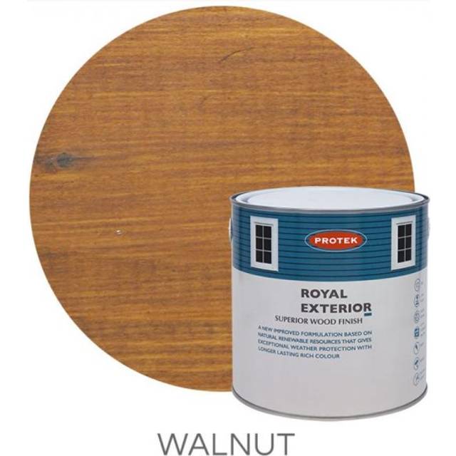 Protek Royal Exterior Paint 5 Litres - Walnut - Protek Royal Exterior Paint 5 Litres - Walnut