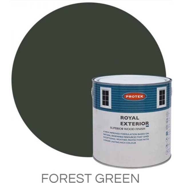 Protek Royal Exterior Paint, Forest Green 2.5L, Exterior Wood Paint, Paints, Garden Furniture Paint, Cladding Coatings, Summer H