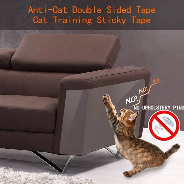 8 Pcs Cat Scratch-Resistant Mat Sofa Furniture Protector With Cat Scratching Post 45X30Cm