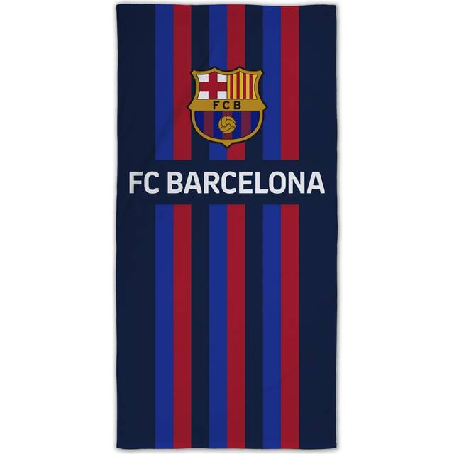 Licens FC Barcelona FCB Logo Badehåndklæde Blå (140x70cm)
