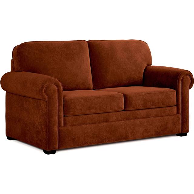 Jay-Be Heritage Sofa Bed With E-pocket™ Mattress - Two Seater - Cosy Chenille Foxy, Orange