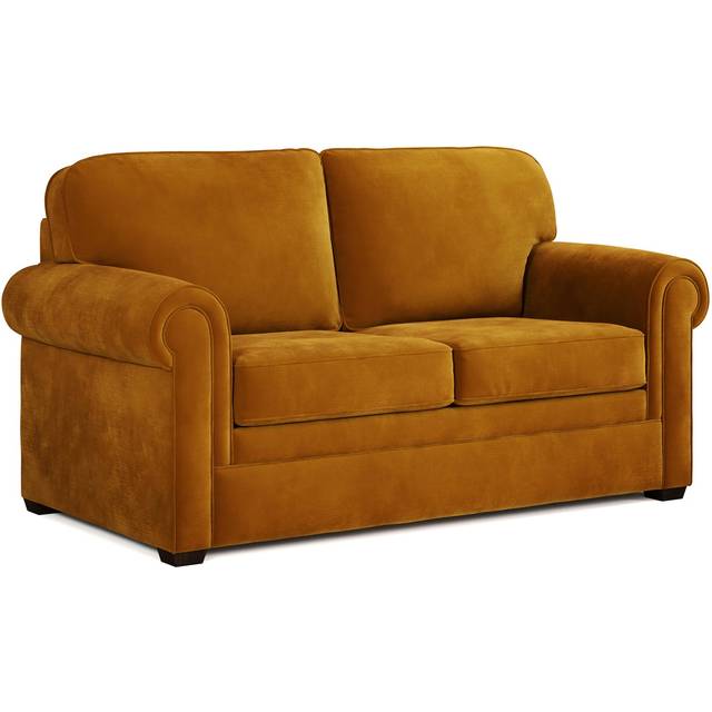 Jay-Be Heritage Sofa Bed With E-pocket™ Mattress - Two Seater - Luxe Velvet Saffron, Gold