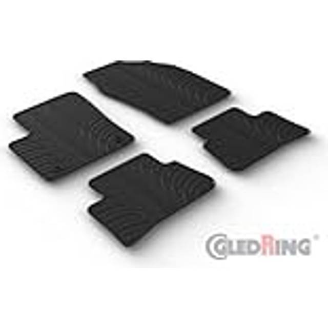 Gummimattor lampliga for Toyota CHR HEV 2023 Tprofil 4delad monteringsklammor