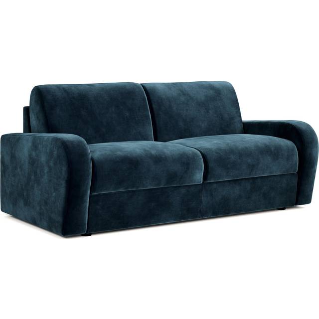 Jay-Be Deco Sofa Bed With E-sprung™ Mattress - Three Seater - Luxe Velvet Airforce, Blue