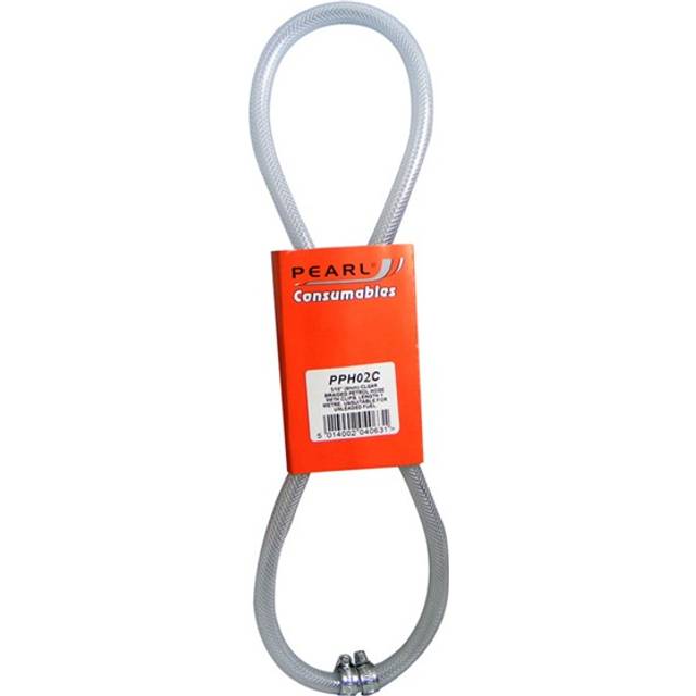 PEARL CONSUMABLES Fuel Hose & Clips Clear 1/4in. x 1m - PPH02C