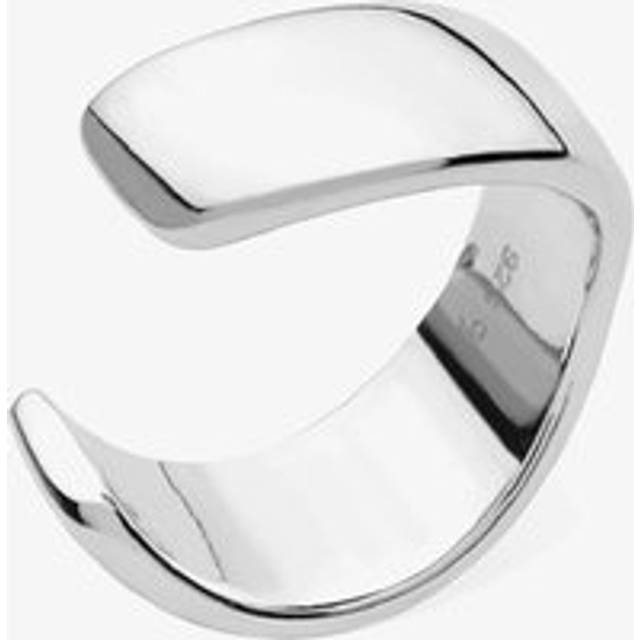 Lucy Quartermaine Silver Drop Flat Plain Single Ear Cuff DCU4