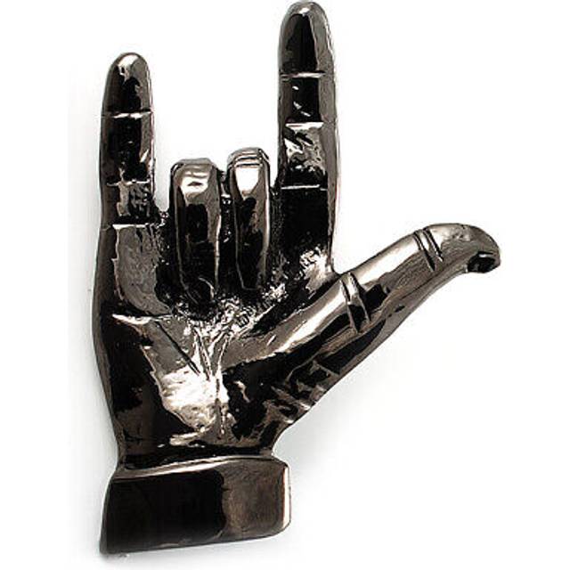 Gun Metal 'Rock & Roll' Brooch - 70mm L