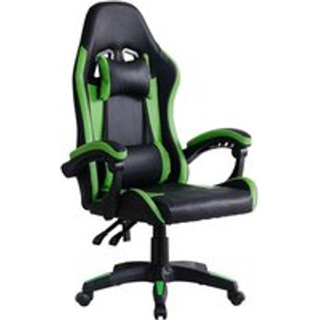 Gaming Chair Ergonomic Racing Office Chair Height Adjustable Mid-Back Computer Desk Chair with Headrest Armrest and Lumbar Support for Office and