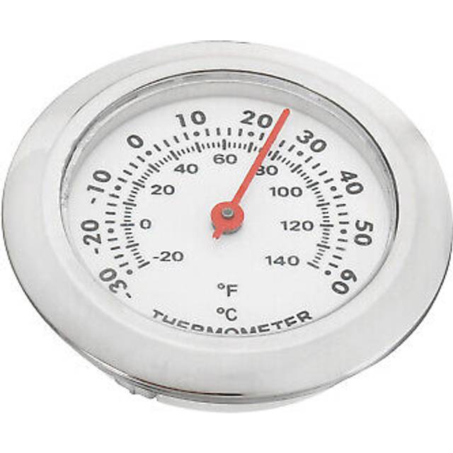 1.5” mini indoor outdoor thermometer °c/°f temperature monitor gauge silver