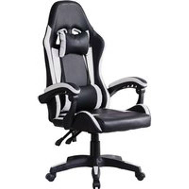 Gaming Chair Ergonomic Racing Office Chair Height Adjustable Mid-Back Computer Desk Chair with Headrest Armrest and Lumbar Support for Office and