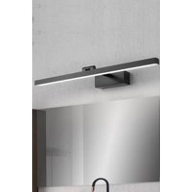Modern Front Mirror LED Vanity Wall Light - Black - One Size