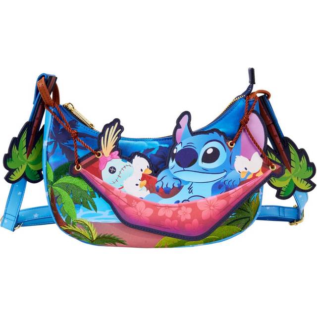 Loungefly Disney Lilo & Stitch Camping Cuties Bag - Green&#47;Blue&#47;Pink (One-Size)