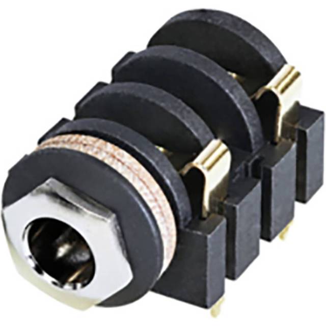Rean AV NYS2152G Hörlursuttag 6.35 mm Hylsa Antal poler: 3 1 st