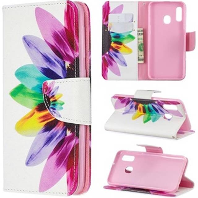 Wonder Series Samsung Galaxy A20e Plånboksfodral - Blomma