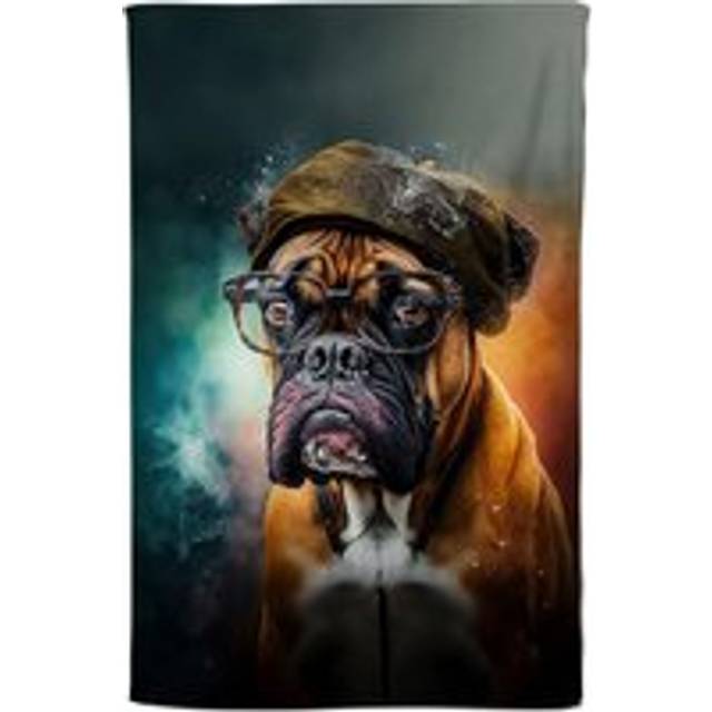 Boxer Dog Splashart Tea Towel - Multi - One Size