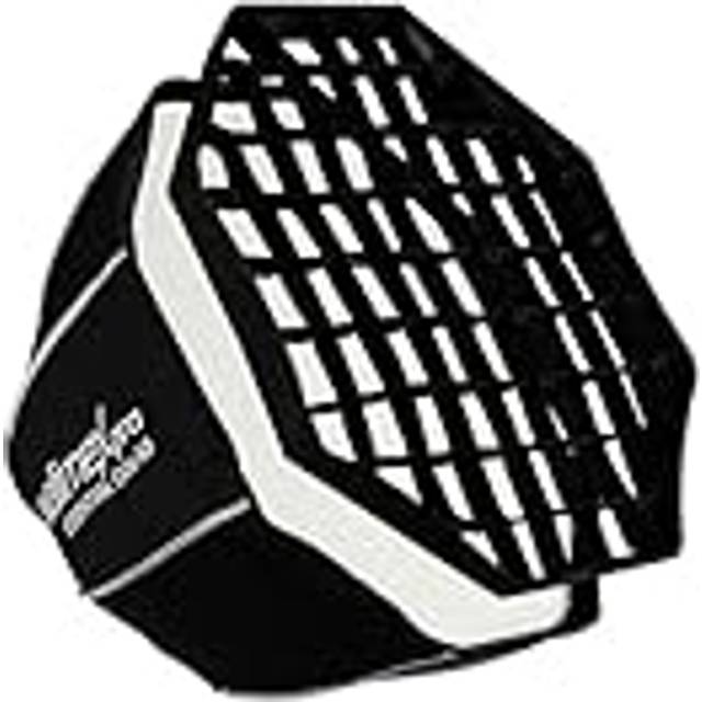 Walimex pro Essential Softbox Octagon 60cm, 360 rotatable, easy to set up, incl. grid, Bowens adapter and transport bag, ideal for portraits and b...