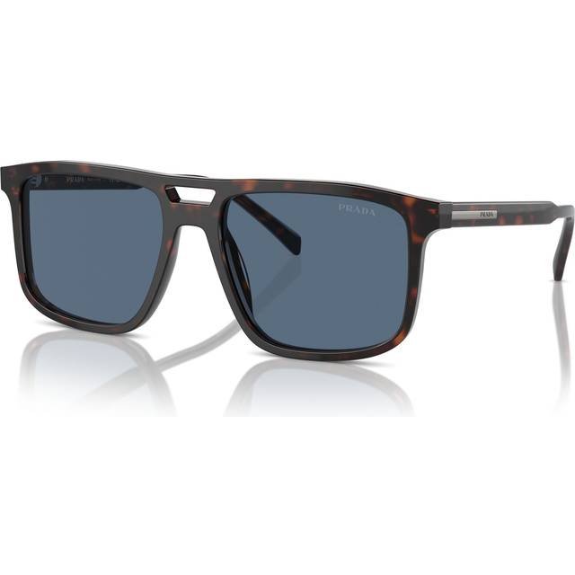 Prada Man PR A22S 17N06A Solglasögon Acetat Sköldpadda Blå Fyrkantig Normal