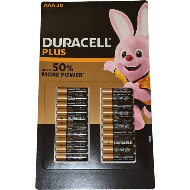 Plus AAA Batteries LR03 MN2400 1.5v PACK OF 20