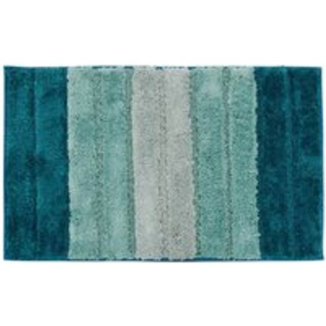 Shades Striped Microfibre Bath Mat Shower Bathroom Non-Slip - Teal - 50x80cm