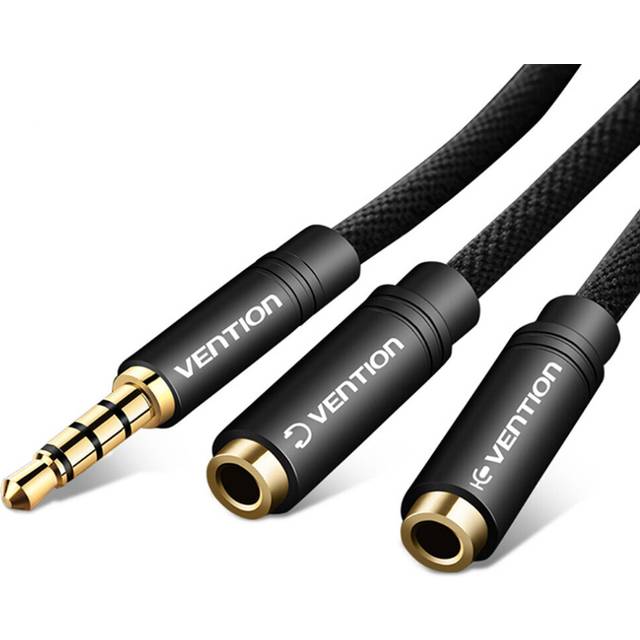 Audio Splitter Earphone Extension Cable Jack 3.5mm Cable Male to 2 Female Mic Y for Phone Laptop PC AUX Cable