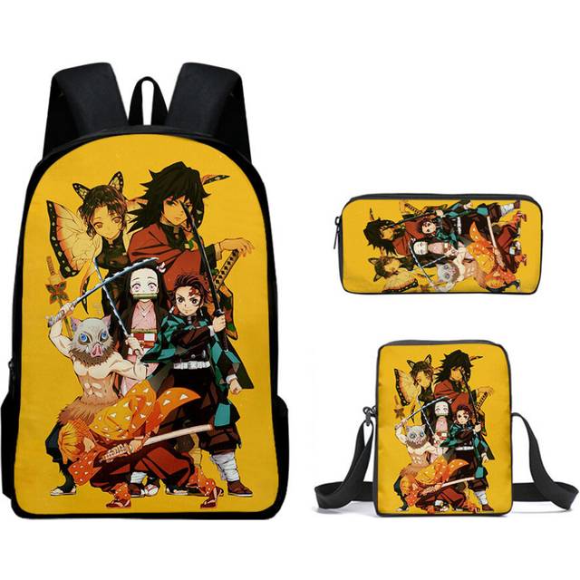 (79) Japanese comics around the children's backpack digital printing Oxford cloth cartoon pencil case, children's gifts