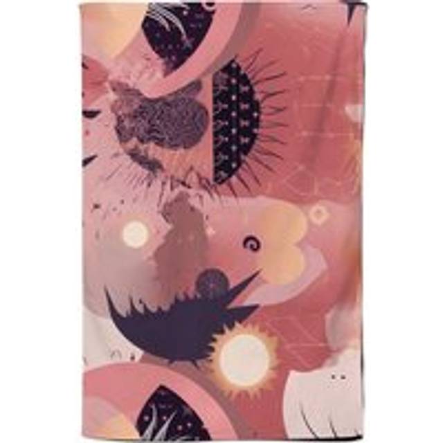Abstract Red Pink Pattern Tea Towel - One Size