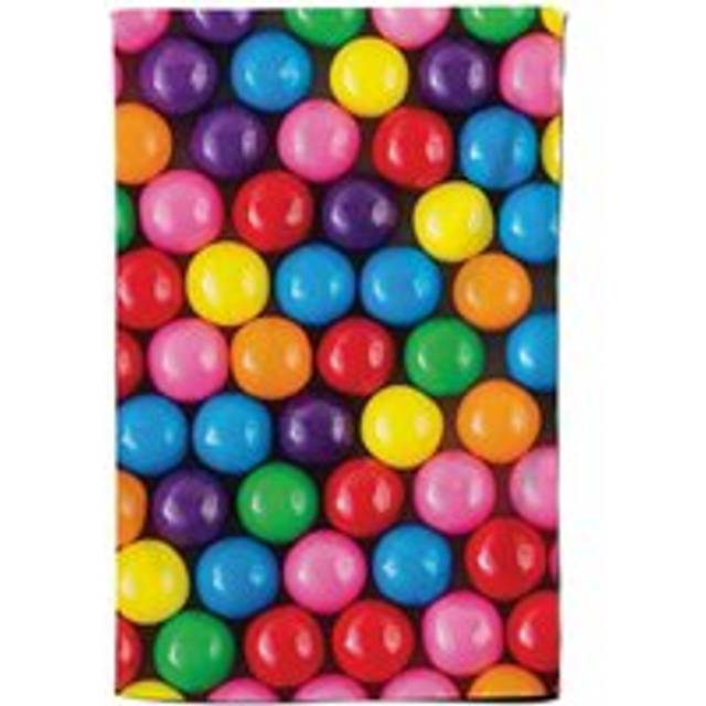 Brightly Colored Gum Balls Tea Towel - Pink - One Size