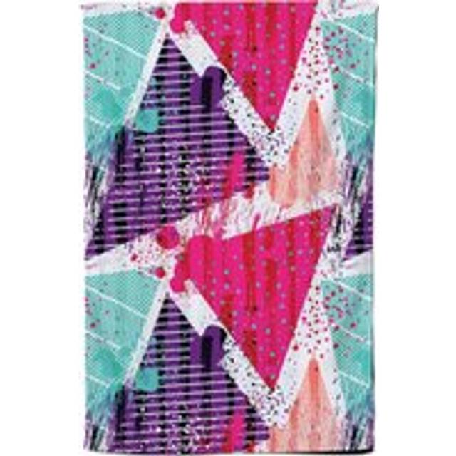 Shabby Geometric Pattern Tea Towel - Pink - One Size