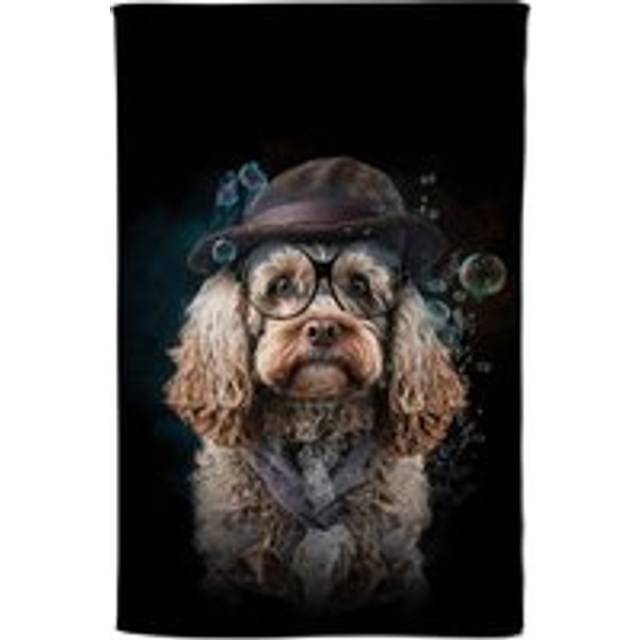 Cockapoo Dog With Glasses Splashart Tea Towel - Multi - One Size