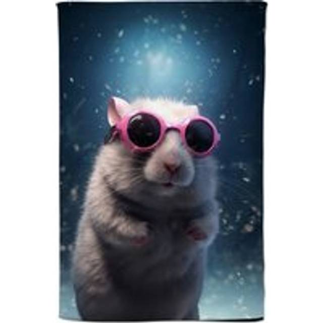 Splashart DoorMouse with Pink Glasses Tea Towel - One Size