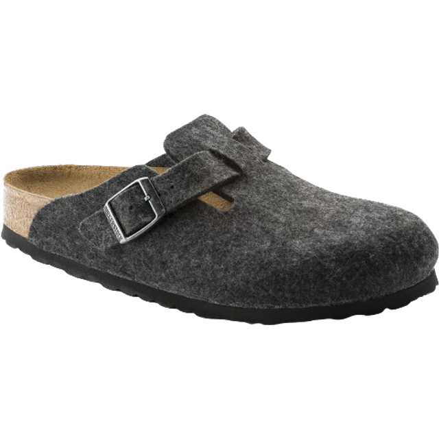 Woolen clogs Birkenstock Boston - Gris