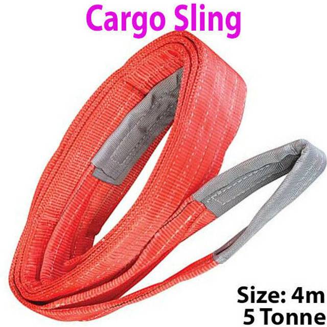 4m 5 Tonne (5000KG) Flat Webbing Strong Cargo Sling Lifting Crane Hoist Strap