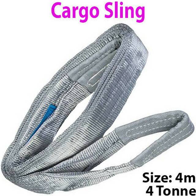 4m 4 Tonne (4000KG) Flat Webbing Strong Cargo Sling Lifting Crane Hoist Strap
