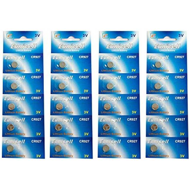 Eunicell Cr927 Lithium Blister Pack 3V 3 Volt Coin Cell Batteries (20 Pcs)