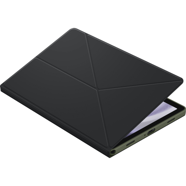 Samsung Book Cover EF-BX110 för Galaxy Tab A9, surfplattefodral, smal, lätt design, snyggt skydd, två praktiska platser, svart