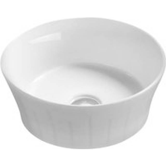 Round Ceramic Countertop Vessel without Overflow - 360mm
