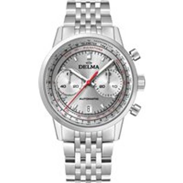 Delma Continental Pulsometer Silver Watch