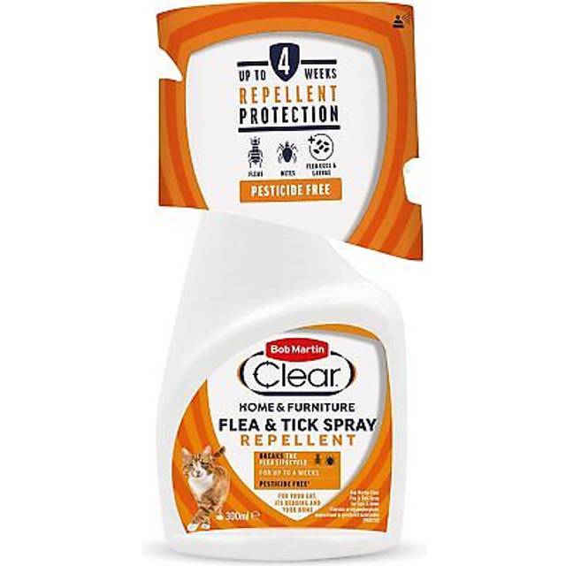 Bob martin clear flea &amp; tick spray for cats and home, 300ml