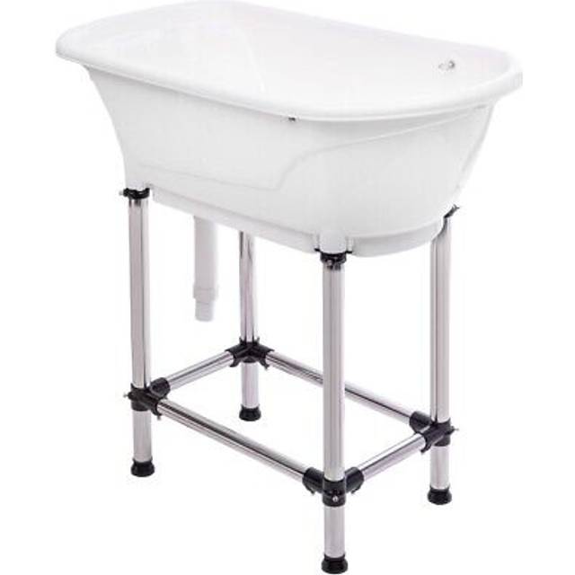 GROOM PROFESSIONAL Professional 830119 Husdjursbadkar, Vit, Silver, 96 cm