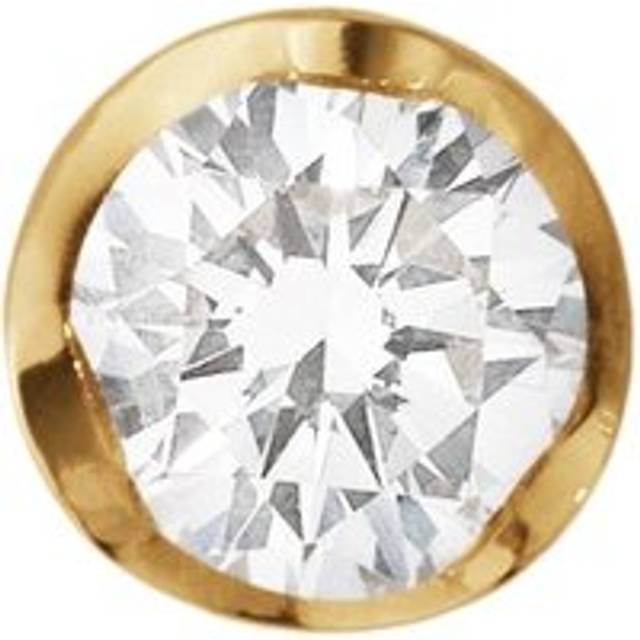 Georg Jensen Signature 18ct Yellow Gold 0.10ct Diamond Stud Earring Single Piece